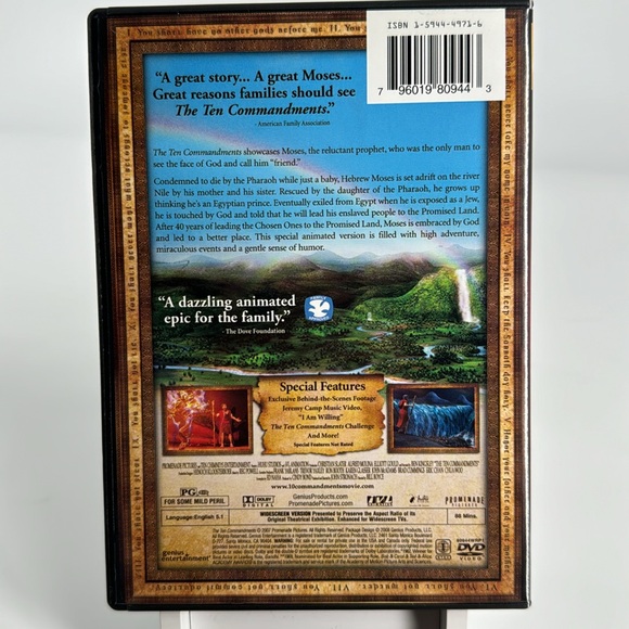 The Ten Commandments on DVD. Animated - Picture 3 of 5